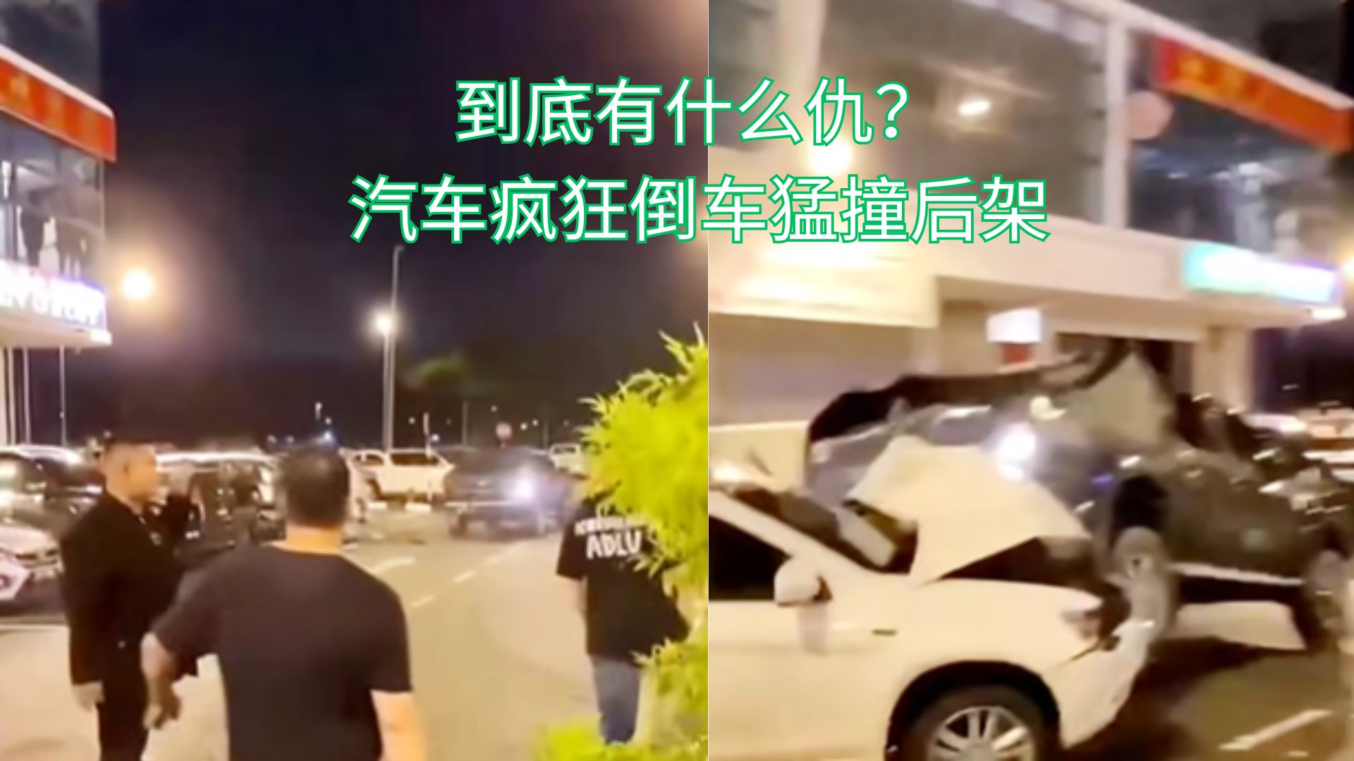 司机为何疯狂倒车猛撞？背后到底什么深仇大恨？