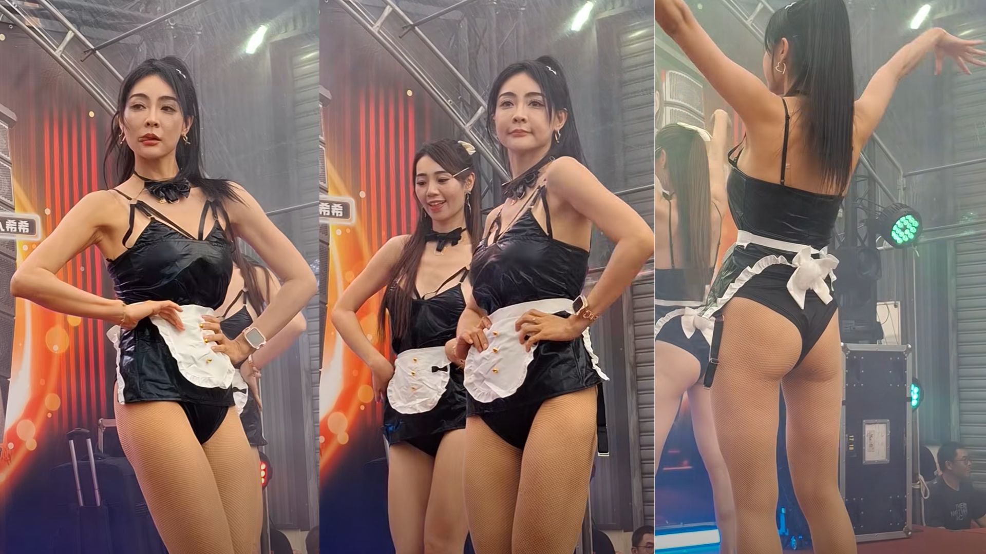 庙宇庆典靓妹舞者玩制服诱惑